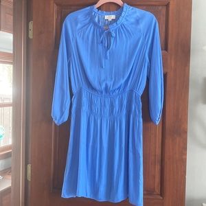 Loft Petite size 8 casual blue dress